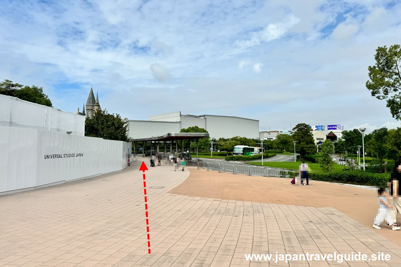 USJ入場ゲートから公式駐車場までの道順(3)