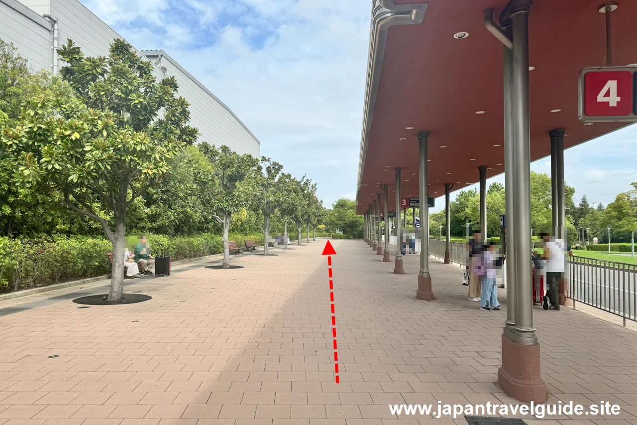 USJ入場ゲートから公式駐車場までの道順(5)
