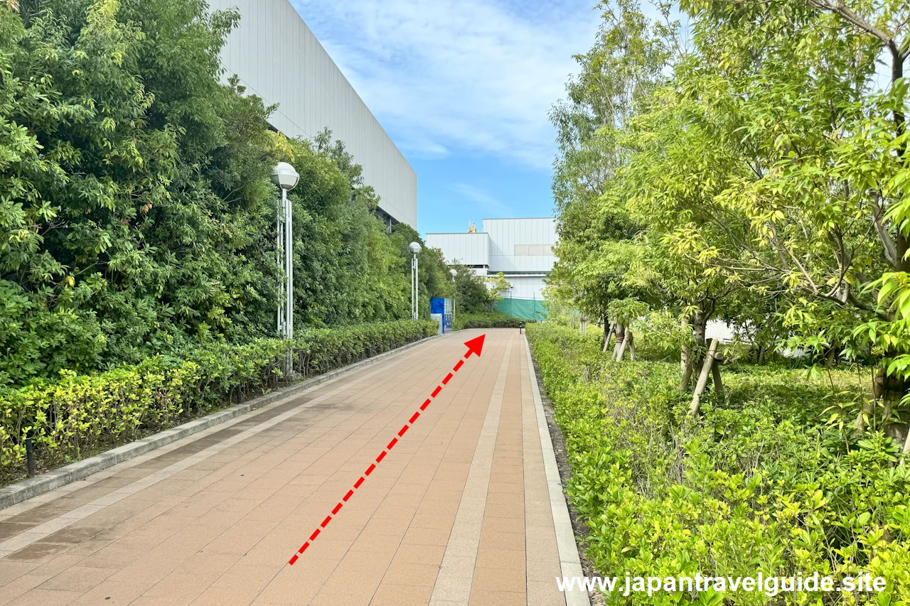 USJ入場ゲートから公式駐車場までの道順(6)