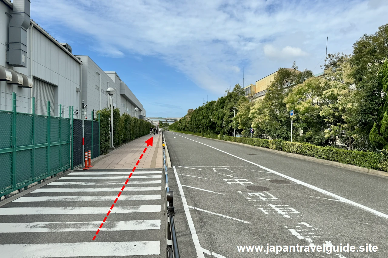 USJ入場ゲートから公式駐車場までの道順(7)