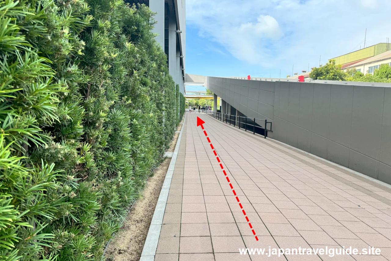 USJ入場ゲートから公式駐車場までの道順(8)