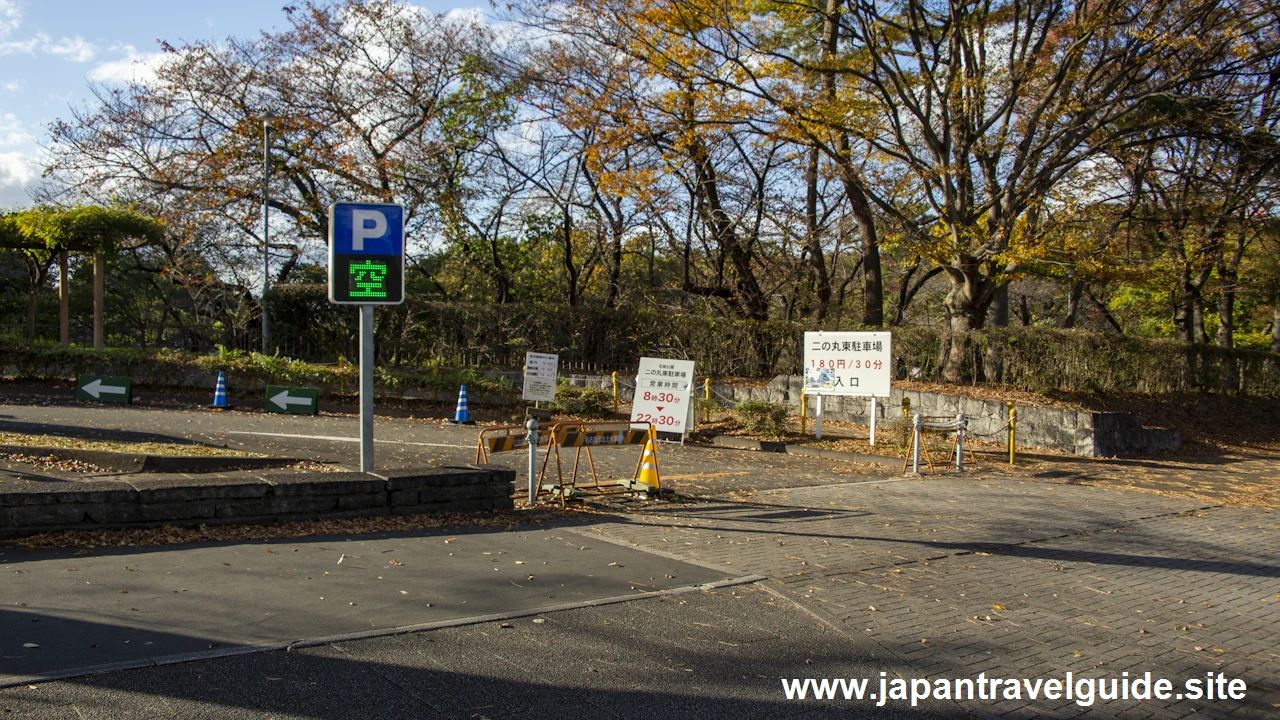 二之丸東駐車場の利用方法：名古屋城の駐車場完全ガイド(2)