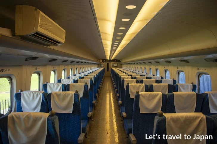 屋外展示 N700系車両内：リニア・鉄道館でのお弁当の持ち込みや飲食できる場所について(13)