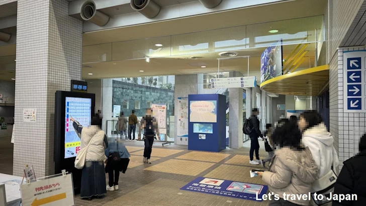 北館から南館への移動：名古屋港水族館南館の見どころ(5)