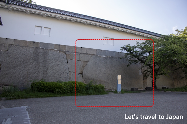 大手見付石：大阪城の巨石（蛸石、肥後石）の見どころ(20)