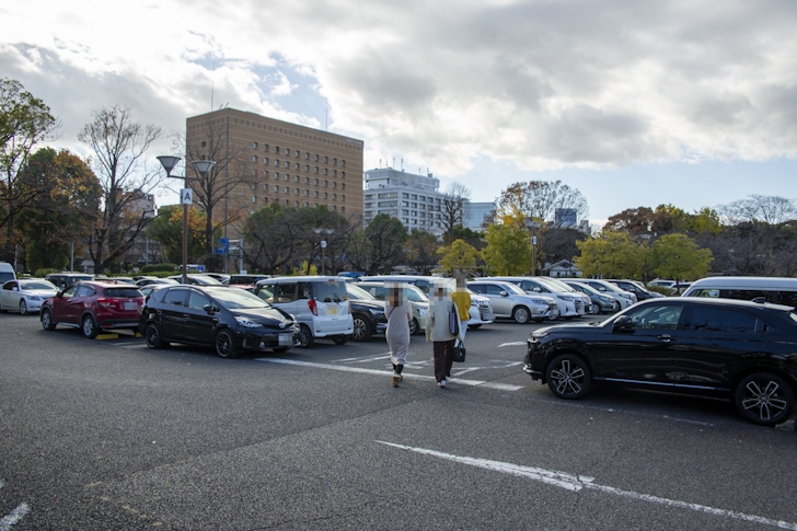 正門前駐車場の利用方法：名古屋城の駐車場完全ガイド(3)