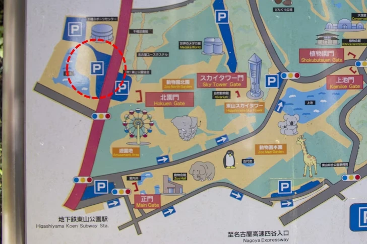 新池駐車場：東山動植物園の駐車場完全ガイド(6)